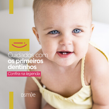 Cuidado com os primeiros dentinhos